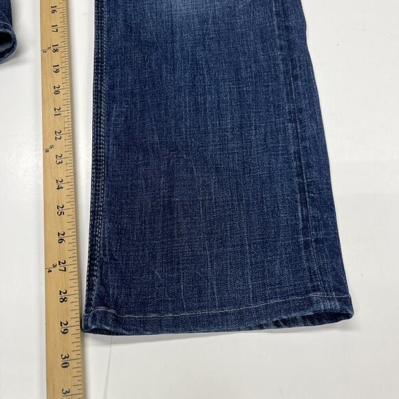 BKE Derek Jeans Mens Size 36X29 Blue Denim Relaxed Straight Stretch Whiskered - Picture 13 of 15